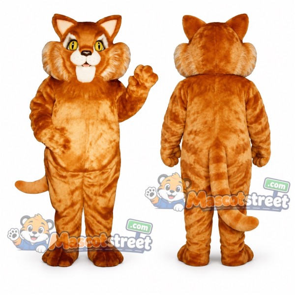 Orange Tabby Cat Mascot Costume