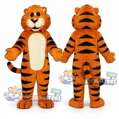 Orange Tiger Mascot Costume with Cream Belly Orange Tiger Mascot Costume with Cream Belly