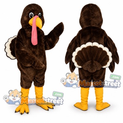Brown Turkey Mascot Costume Brown Turkey Mascot Costume