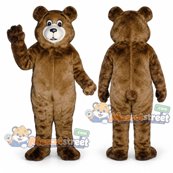 Brown Teddy Bear Mascot Costume