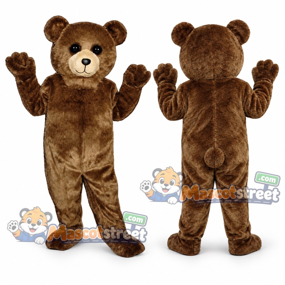 Brown Teddy Bear Mascot Costume Brown Teddy Bear Mascot Costume
