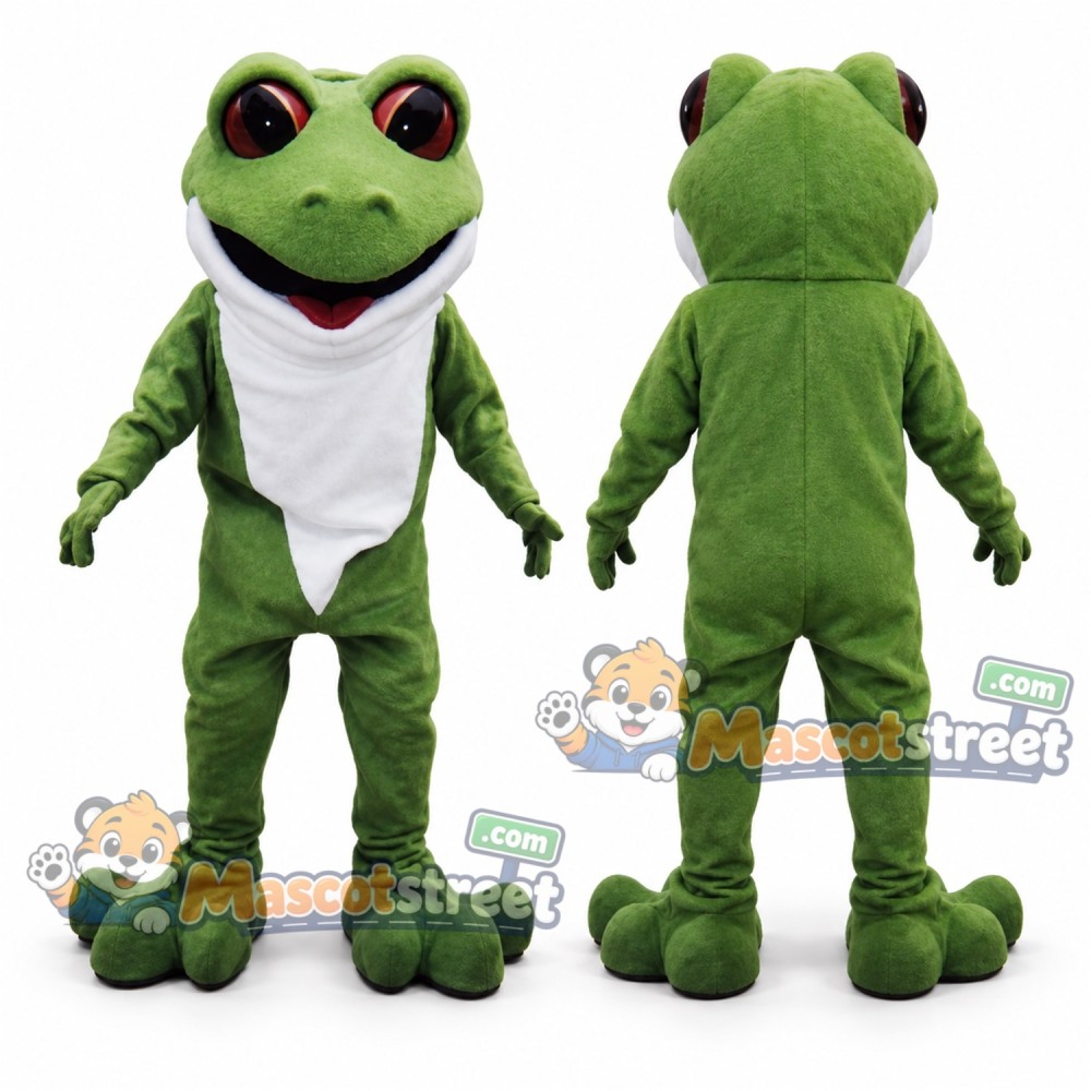 Green Tree Frog Mascot Costume Green Tree Frog Mascot Costume