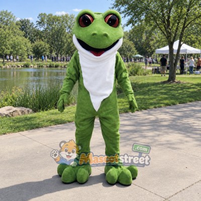 Green Tree Frog Mascot Costume Green Tree Frog Mascot Costume