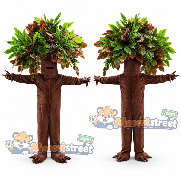 Tree Character Mascot Costume with Leafy Canopy