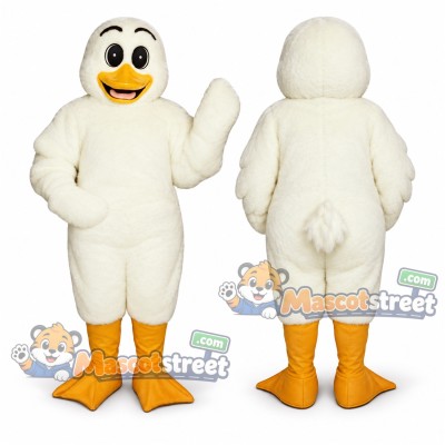 White Duck Mascot Costume White Duck Mascot Costume
