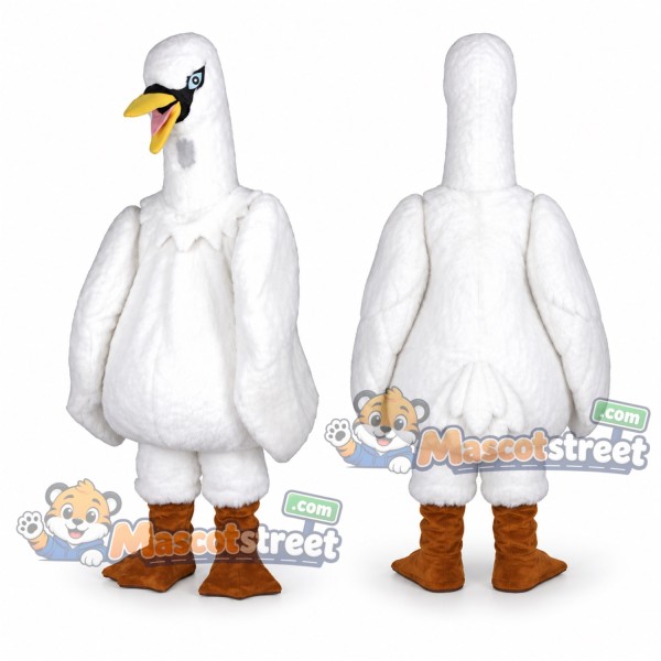 White Goose Mascot Costume