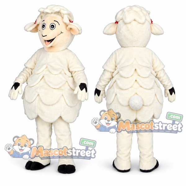 White Sheep Mascot Costume