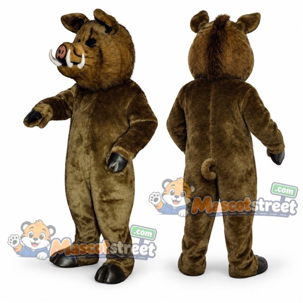 Brown Wild Boar Mascot Costume