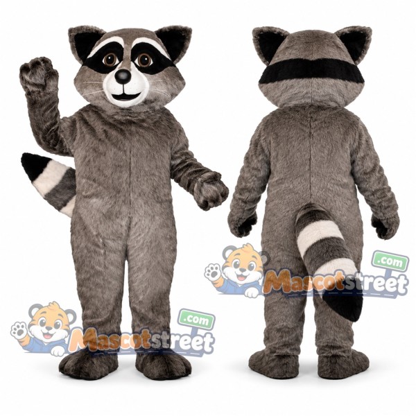 Gray Raccoon Mascot Costume