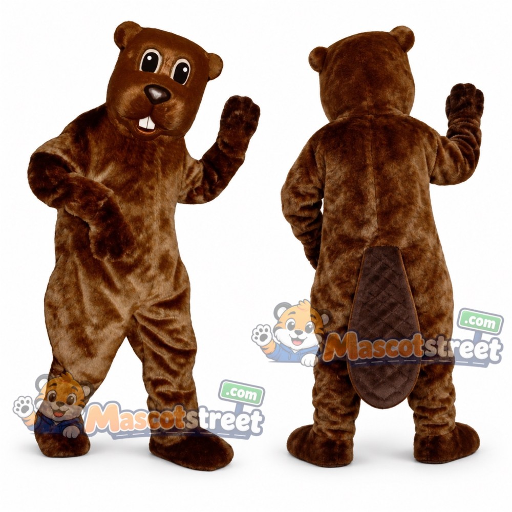 Brown Beaver Mascot Costume Brown Beaver Mascot Costume
