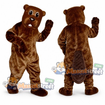 Brown Beaver Mascot Costume Brown Beaver Mascot Costume