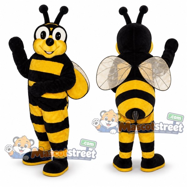 Yellow and Black Hornet Mascot Costume