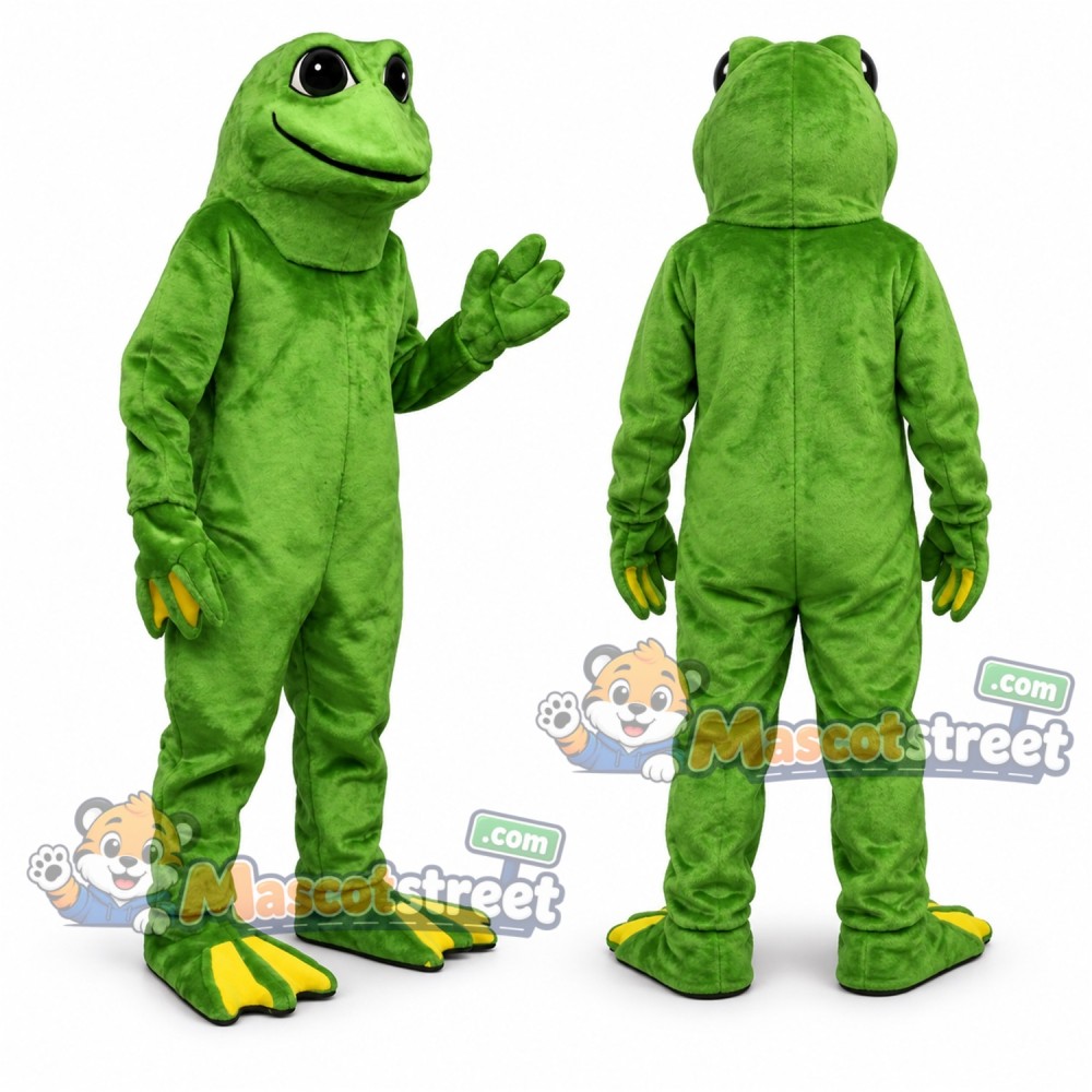 Green Frog Mascot Costume Green Frog Mascot Costume