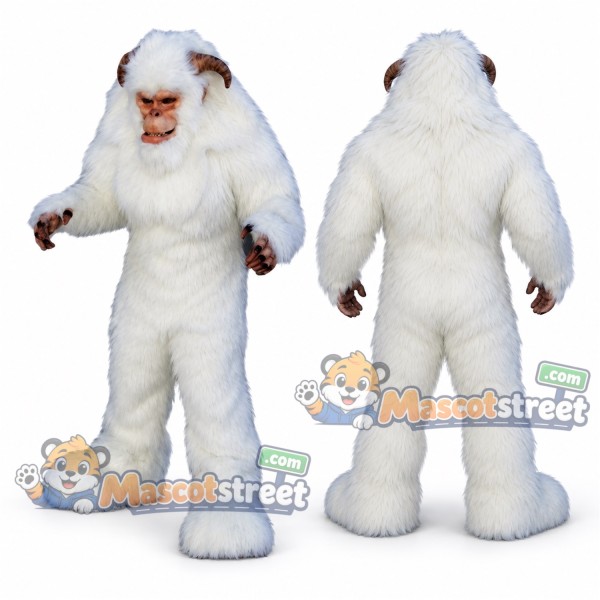 White Yeti Mascot Costume